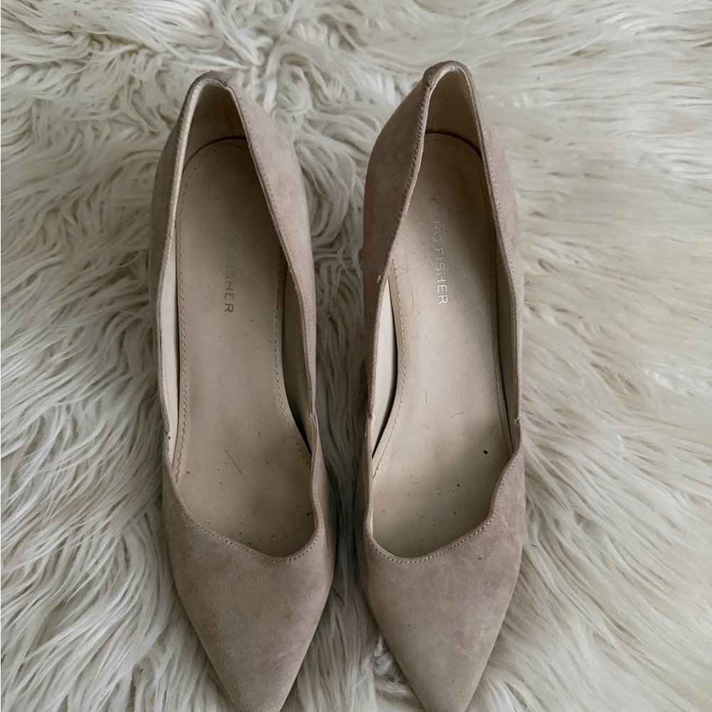 Marc Fisher Beige Pointed Toe Women's Shoes